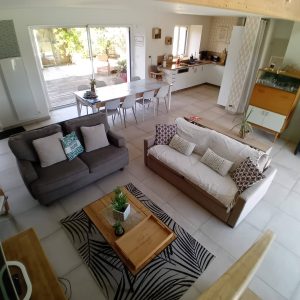 Grande pièce de vie du gîte de charme Beaupréau (49)